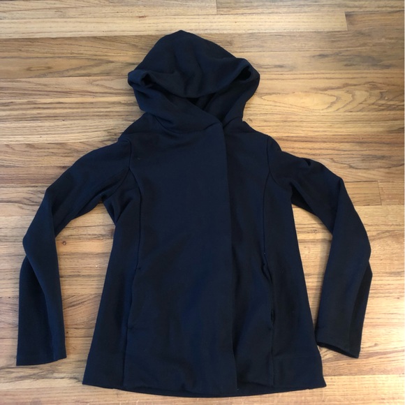 James Perse EUC zip up hooded jacket asymmetrical moto hoodie size small 1 - Picture 5 of 16